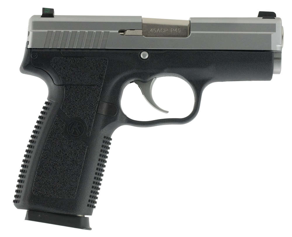 Handguns Kahr Arms 3.40" 45ACP KAHR KP4543N    P45    45  3.4 6/7R  BLK/SS NS *CA • Model: 3.40"